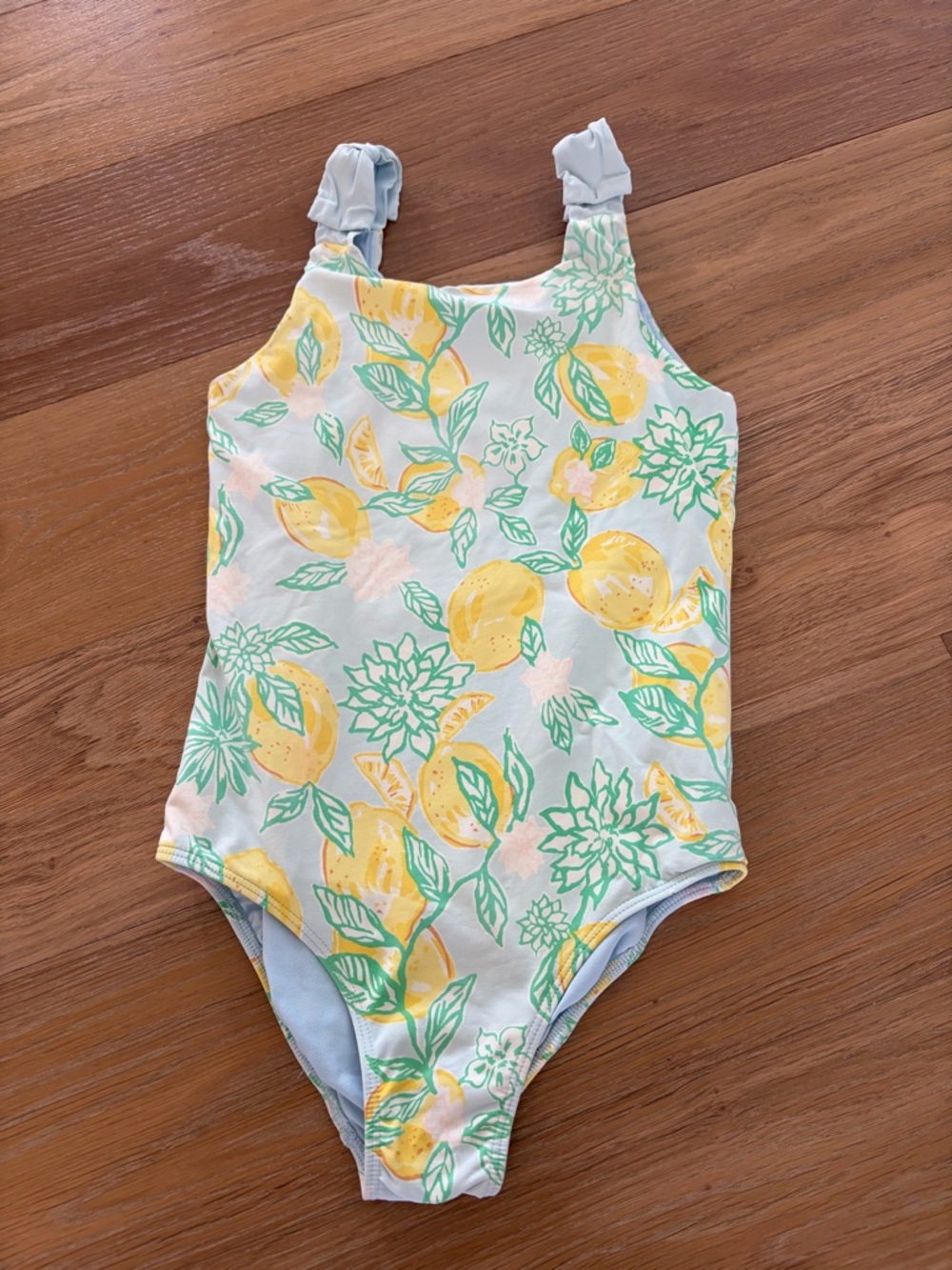 Lilly Pulitzer size 10 Kids Lemon Print One-Piece Swimsuit - Yellow & Green